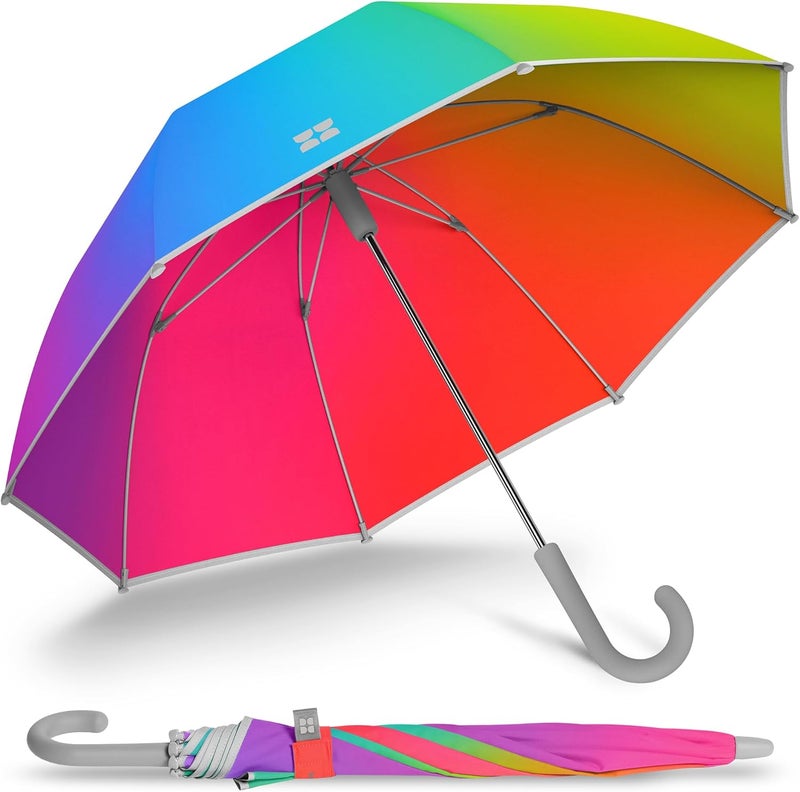 Weatherman Umbrella for Kids - Kids Umbrella Girls Boys Toddlers Child - Soft Edges, Pinch-Proof, Comfortable Grip Design - Lightweight, Stick, Durable Travel Kids Outdoor Umbrella Going to School, Park & Beach - Image 1